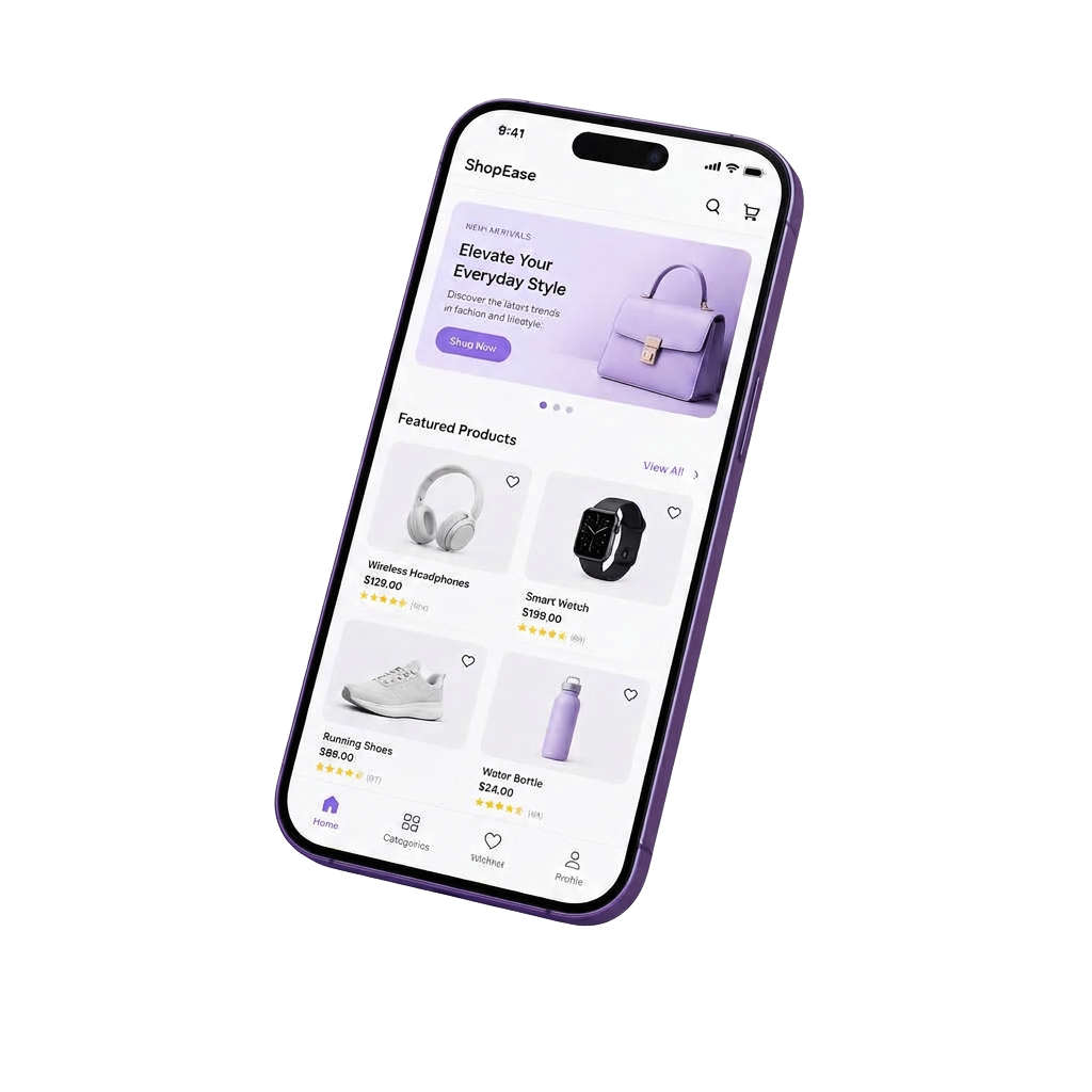 A Bounks storefront shown on a phone
